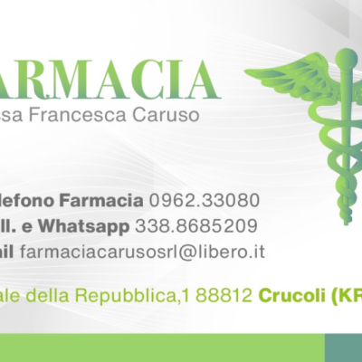 Farmacia Dott.ssa Francesca Caruso – tel: 096233080